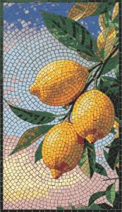 Sunny Lemons Mosaic Art – Mediterranean Style