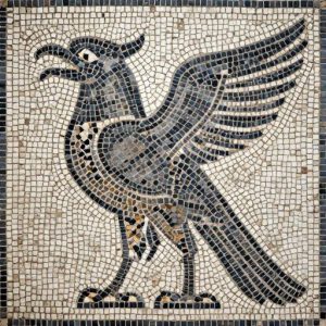 Ancient Griffin Mosaic Art – Opus Tessellatum