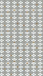 Elegant Geometric Gold and White Mosaic Pattern