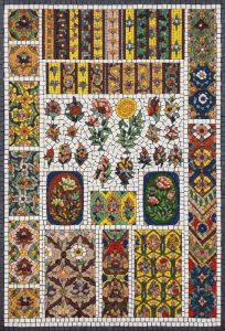 Classical Floral Mosaic Art – Botanical Ornament
