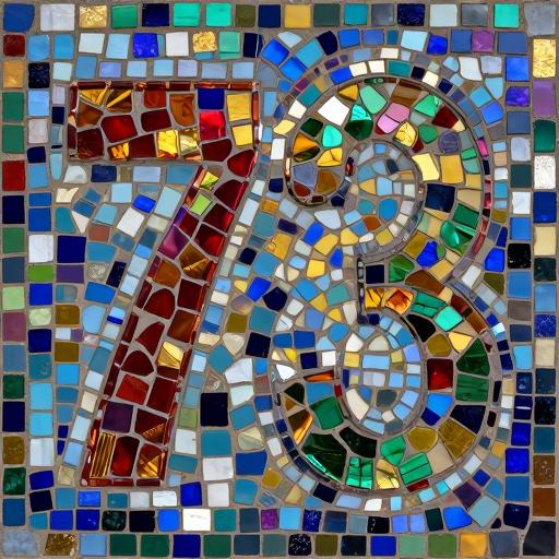 Custom Mosaic House Number 73 - Opus Incertum Art