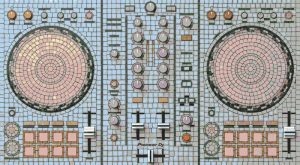Pioneer DJ Controller Mosaic Art – Modern Music Decor