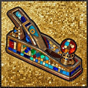 Byzantine Mosaic Carpenter’s Plane Art