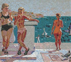 Summer by the Sea Mosaic Art