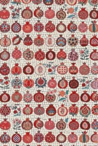 Pomegranate Pattern Mosaic Art – 25×38 cm