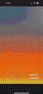 Abstract Sunset Mosaic Art – Vibrant Color Gradient