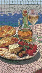 Mediterranean Still Life Mosaic Art