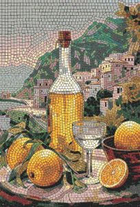 Mediterranean Limoncello Mosaic Art