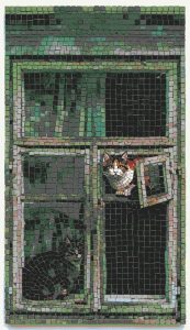 Cats in the Window Mosaic Art – Unique Home Decor