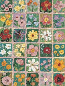 Colorful Floral Mosaic Art – Spring Garden Collection