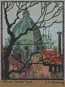 Domed Architecture Mosaic Art – 60×80 cm