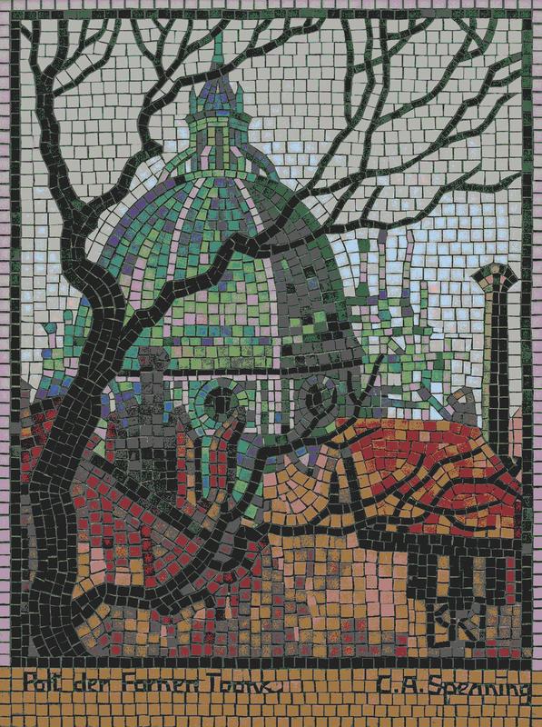 Domed Architecture Mosaic Art - 60x80 cm