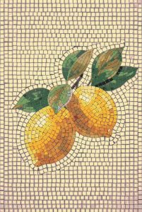 Vibrant Lemon Mosaic Art – 20×30 cm