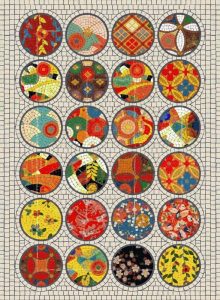 Colorful Abstract Mosaic Medallions Collection