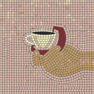 Morning Coffee Mosaic Art