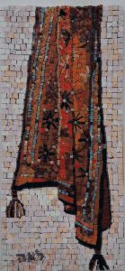 Earthy Tones Prayer Shawl Mosaic Art