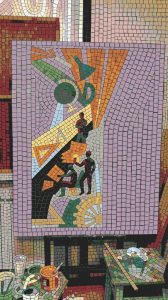 Geometric Figures Mosaic Art – Modern Abstract Composition
