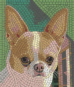 French Bulldog Mosaic Art Portrait