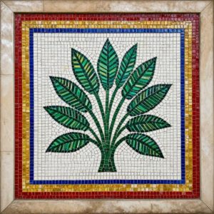 Soviet Mosaic Art – Green Foliage
