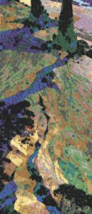Abstract Nature Flow Mosaic Art – 50×115 cm