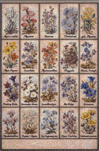 Botanical Floral Mosaic Collection