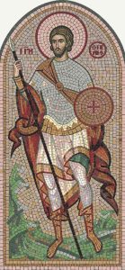 Classical Mosaic Art: Warrior Saint