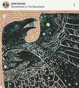 Somewhere in the Mountains Mosaic Art