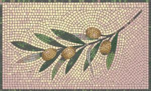 Olive Branch Mosaic Art – Symbol of Peace