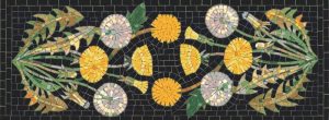 Dandelion Bloom Mosaic Art – 80×30 cm