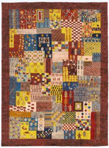 Abstract Geometric Patchwork Mosaic Art