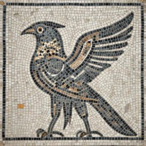 Griffin Mosaic Art – Opus Tessellatum Style