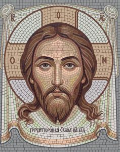 Mosaic Portrait of Christ – Classic Spiritual Art