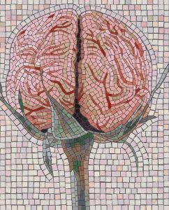 Human Brain Mosaic Art