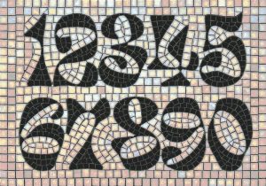 Mosaic Numbers Art – Classic Numerical Composition