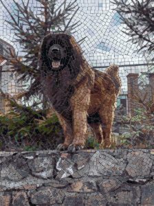 Loyal Dog Mosaic Art – Classic AI Style