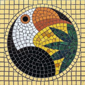 Colorful Toucan Mosaic Art – Tropical Bird Wall Decor