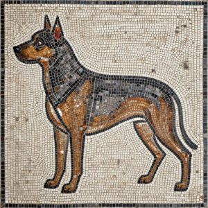 Custom German Shepherd Mosaic Art – Opus Tessellatum