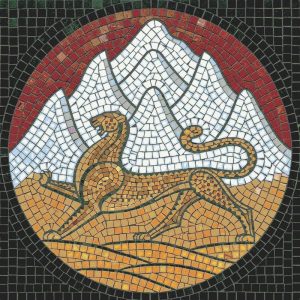 Majestic Leopard Mosaic Art – 18×18 cm