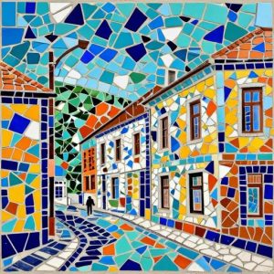 Tula Old Town Street Trencadís Mosaic Art