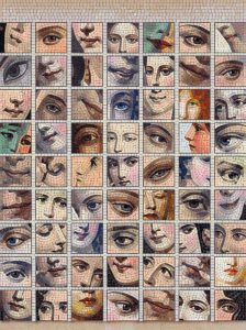 Fragmented Faces Mosaic Art – Human Expressions