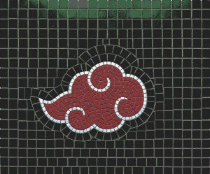 Akatsuki Red Cloud Mosaic Art
