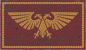 Golden Imperial Eagle Mosaic Art