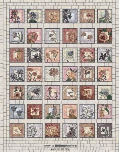 Classical Floral Mosaic Art Panel