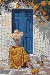 Mediterranean Serenity Mosaic Art