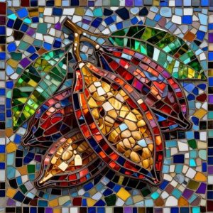 Handcrafted Cocoa Pods Mosaic Art – Custom Size