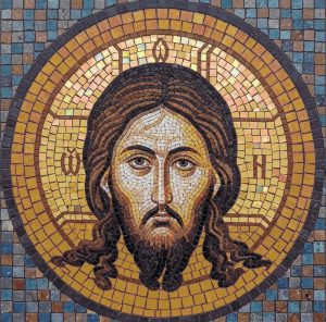 Mosaic Portrait of Jesus Christ – 40×40 cm