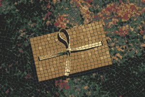 Golden Gift Mosaic Art – 60×40 cm