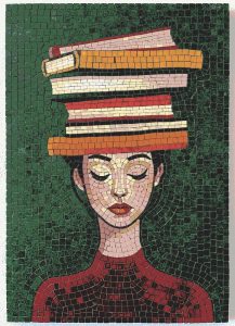 Intellectual Serenity – Mosaic Art Portrait