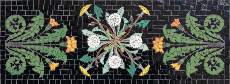 Classical Botanical Mosaic Panel - Nature Art