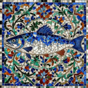 Florentine Mosaic Herring Art – Custom Handmade Piece